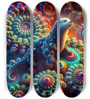 Psychedelic Fractal Otter #2