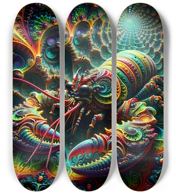 Psychedelic Fractal Lobster #4a