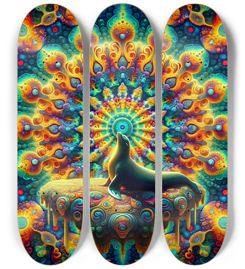Psychedelic Fractal Sea Lion #4
