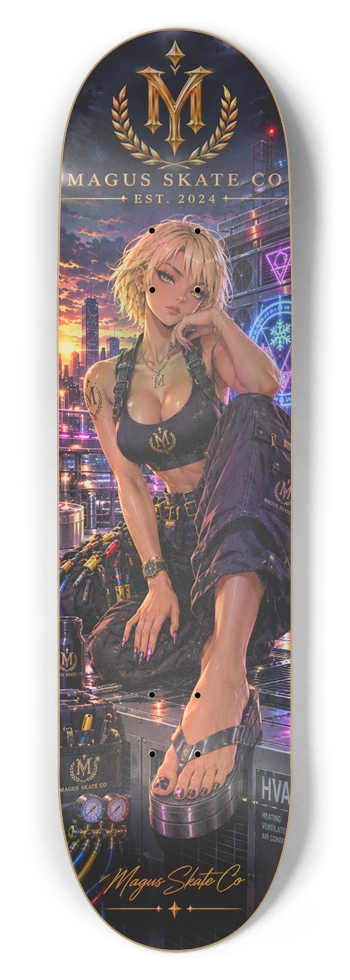 Magus Skate Co "HVAC Mage" 8-1/2 Skateboard Deck