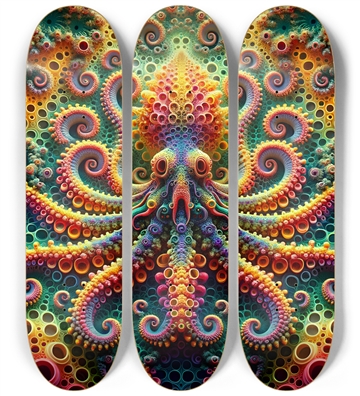 Psychedelic Fractal Squid #5
