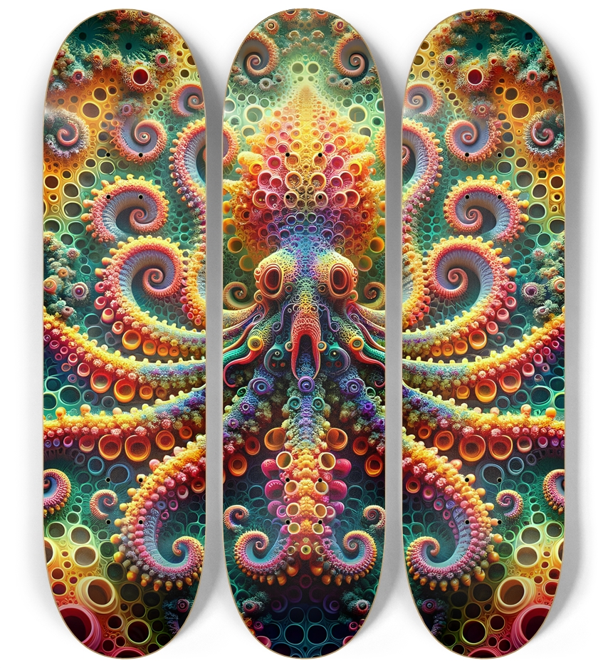 Psychedelic Fractal Squid #5