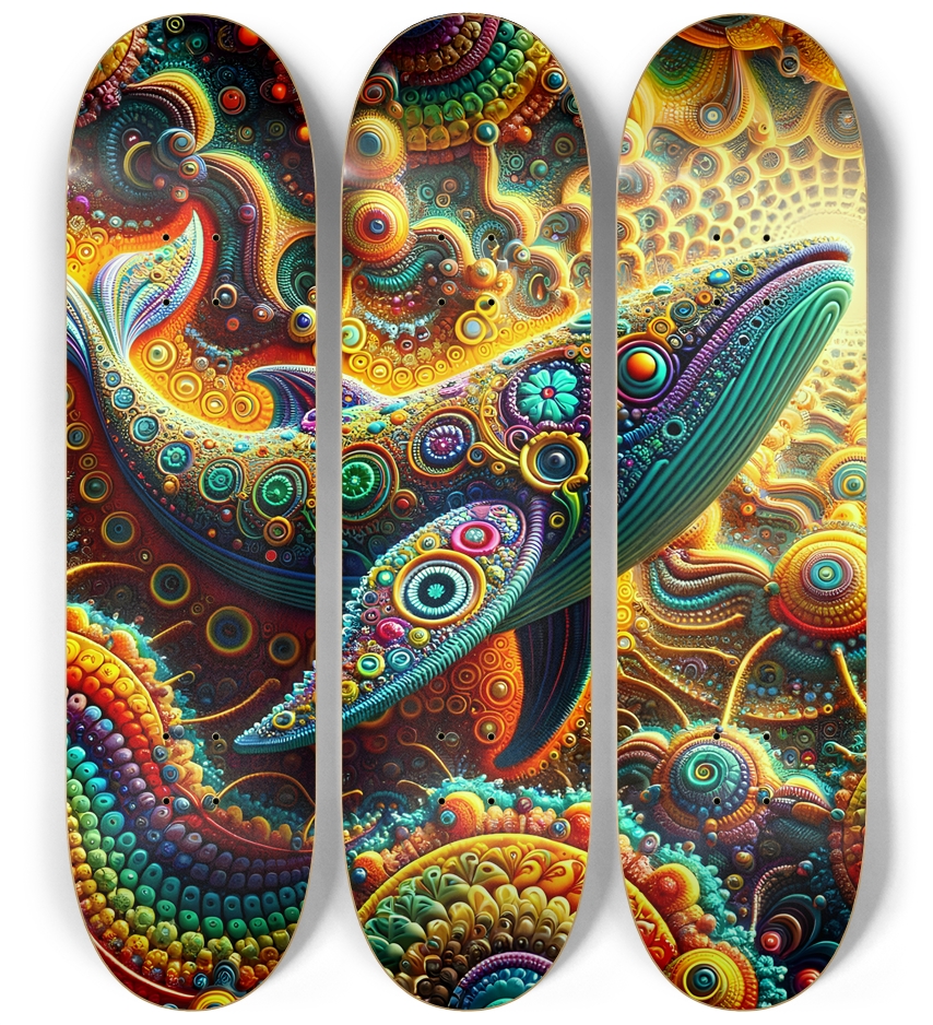 Psychedelic Fractal Whale #1