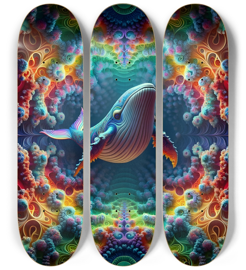 Psychedelic Fractal Whale #3