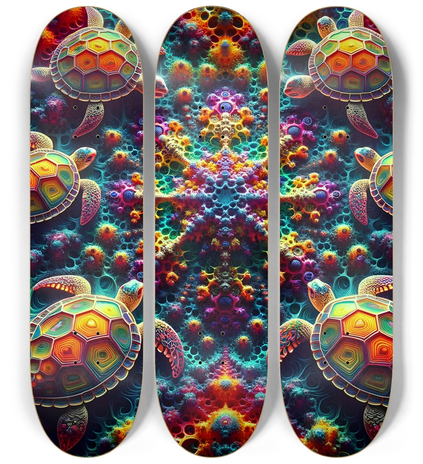 Psychedelic Fractal Sea Turtle #2