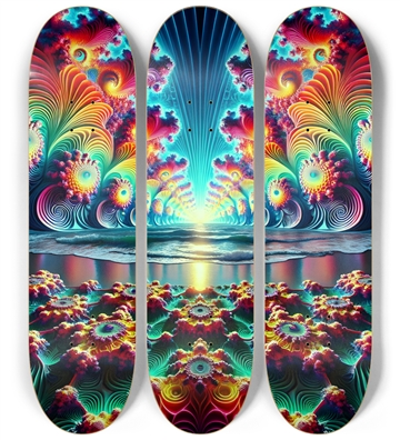 Psychedelic Fractal Waterfront #3