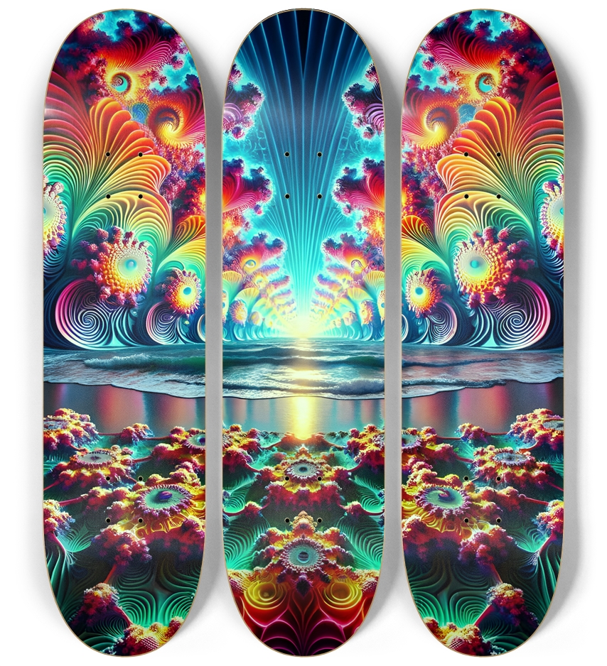 Psychedelic Fractal Waterfront #3