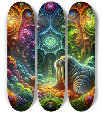Psychedelic Fractal Walrus #3