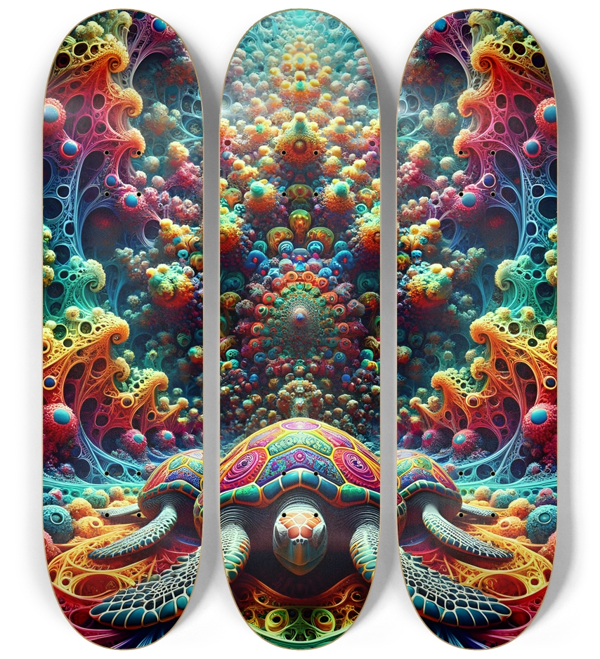 Psychedelic Fractal Sea Turtle #1