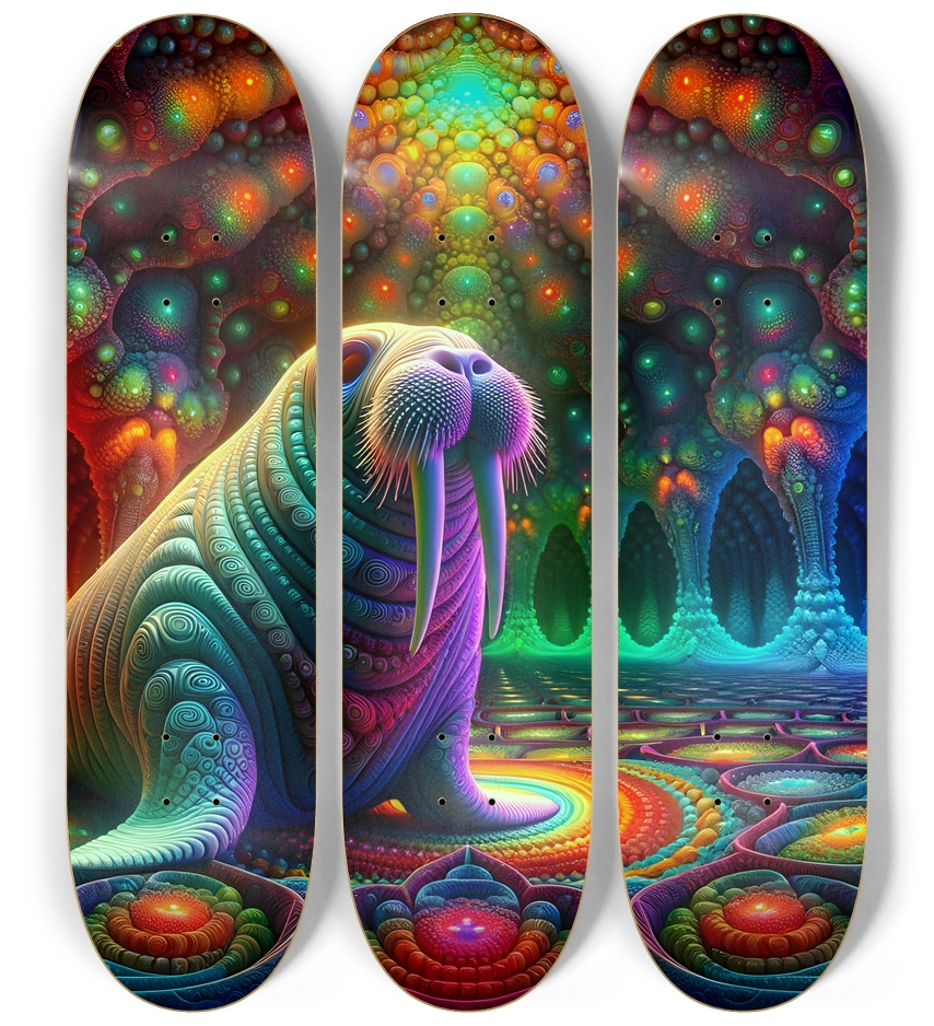 Psychedelic Fractal Walrus #1