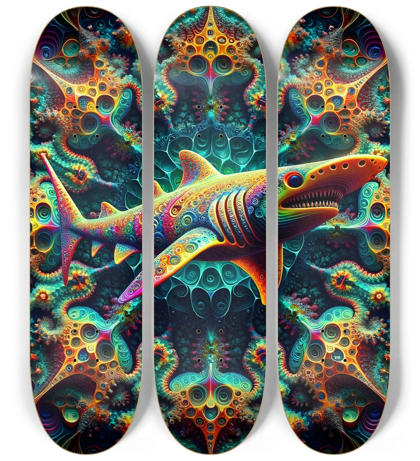Psychedelic Fractal Shark #2