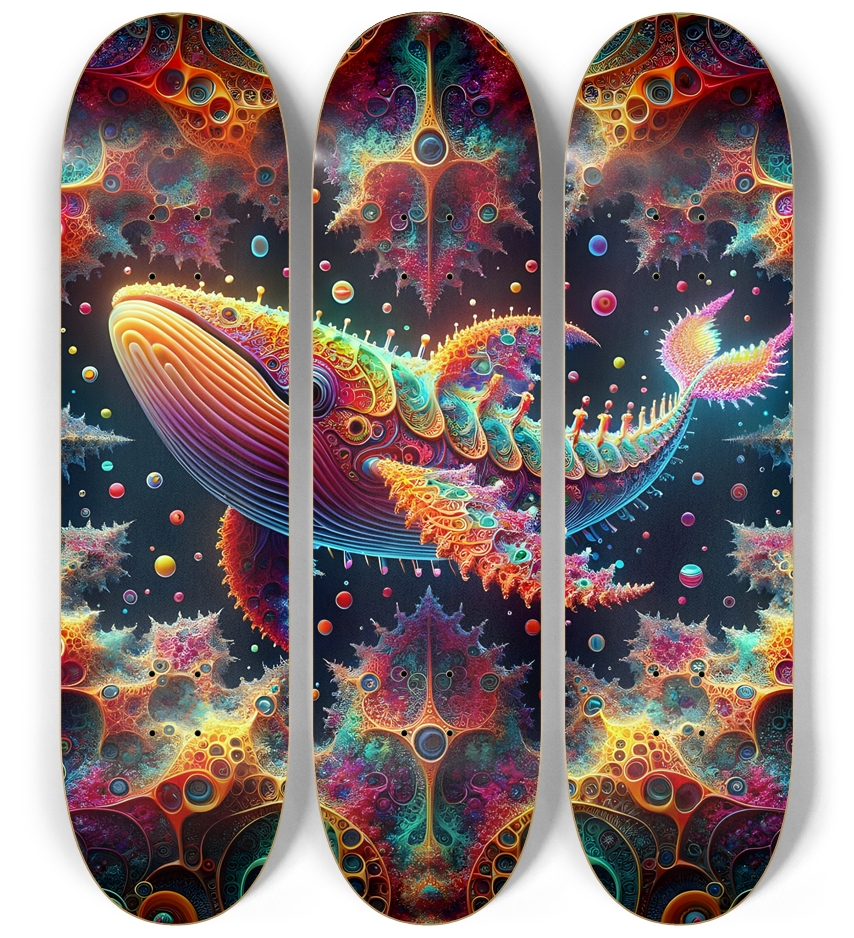 Psychedelic Fractal Whale #4