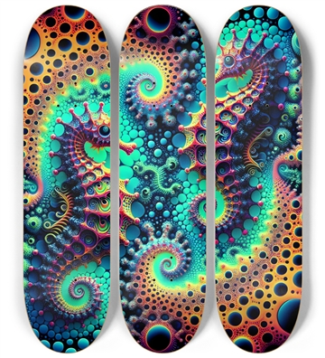 Psychedelic Fractal Sea Horse #4