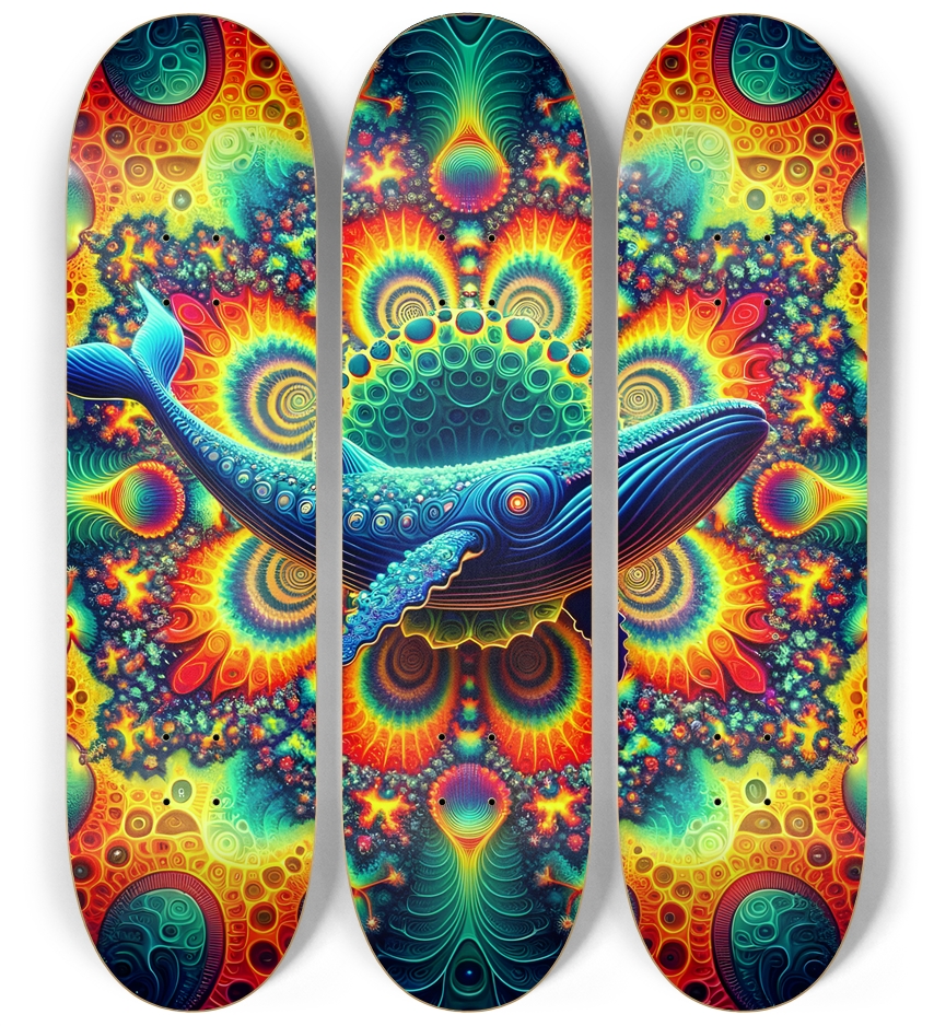 Psychedelic Fractal Whale #2