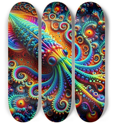 Psychedelic Fractal Squid #2