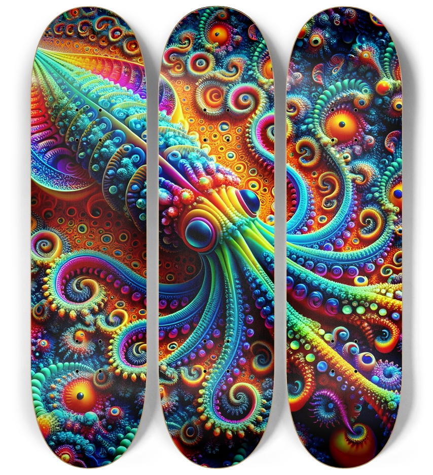 Psychedelic Fractal Squid #2