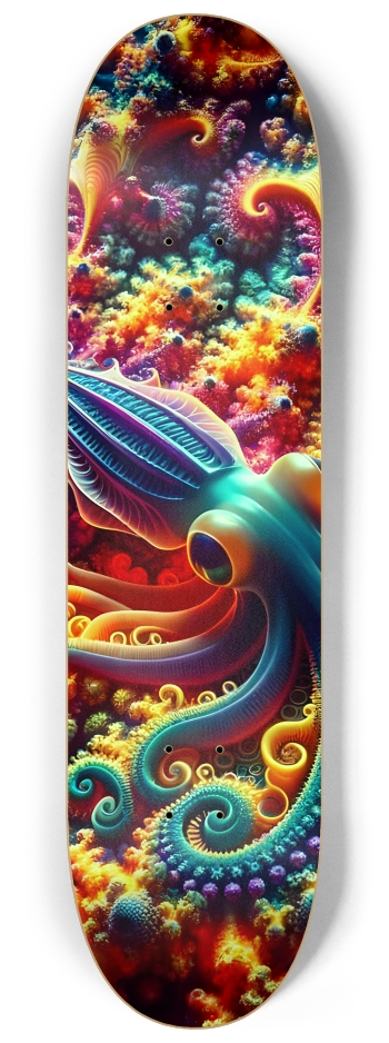 Psychedelic Fractal Squid #1 #2