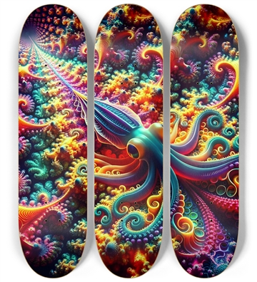 Psychedelic Fractal Squid #1