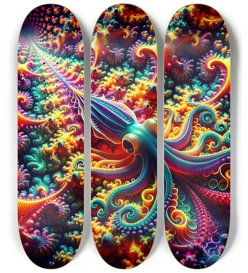 Psychedelic Fractal Squid #1