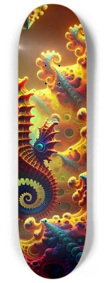 Psychedelic Fractal Sea Horse #2 #3