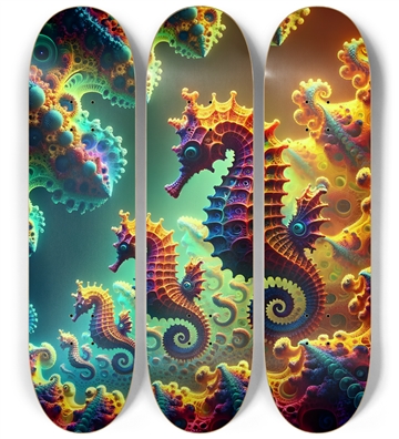 Psychedelic Fractal Sea Horse #2