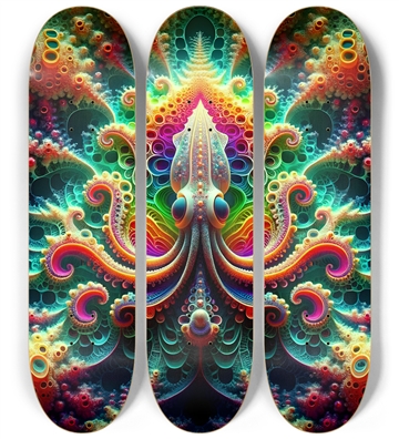 Psychedelic Fractal Squid #4