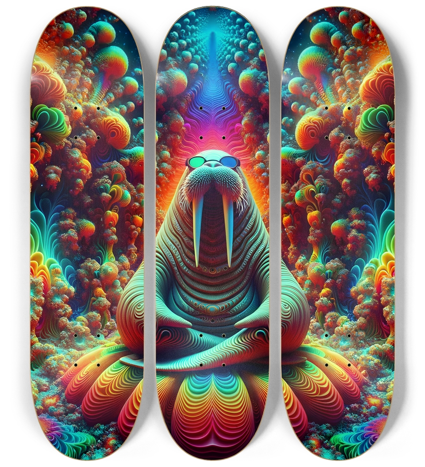 Psychedelic Fractal Walrus #4