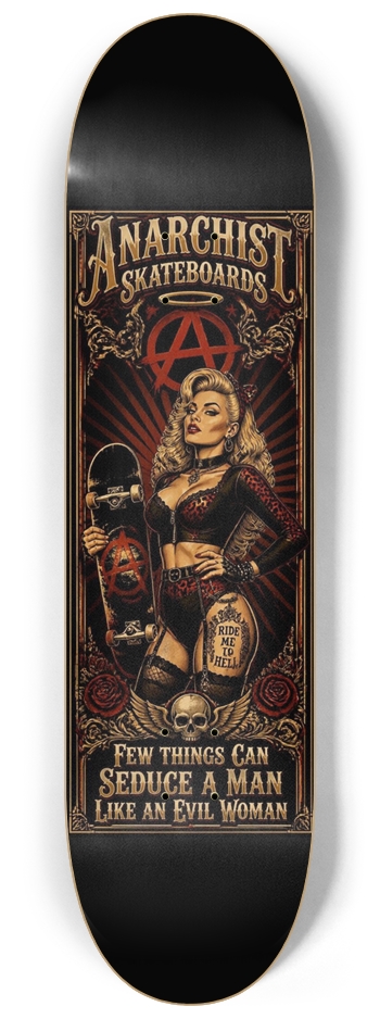 Ride Me To Hell 8-1/4 Skateboard Deck