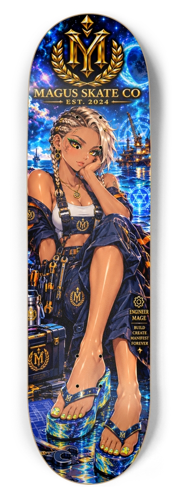 Magus Skate Co "Engineer Mage" 8-3/4 Inch Skateboard