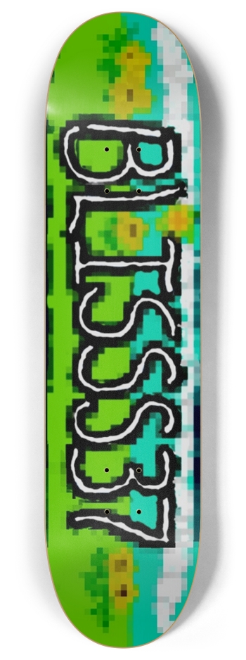 Digitized stormy sunshine day 8 Inch Skateboard Deck