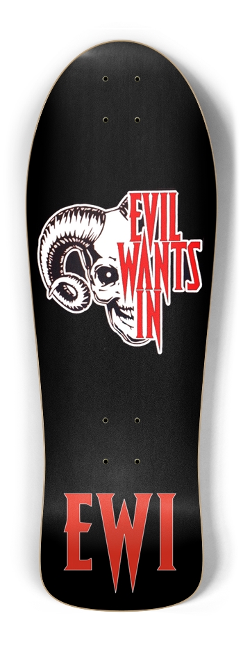 EWI Skull Skateboard Old School Shape