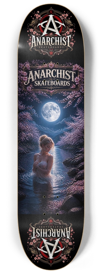 Under The Blossom Moon 8-1/4 Skateboard Deck