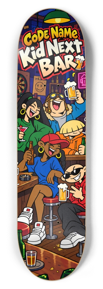 Code Name Kid Next Bar 8-1/2 Skateboard Deck