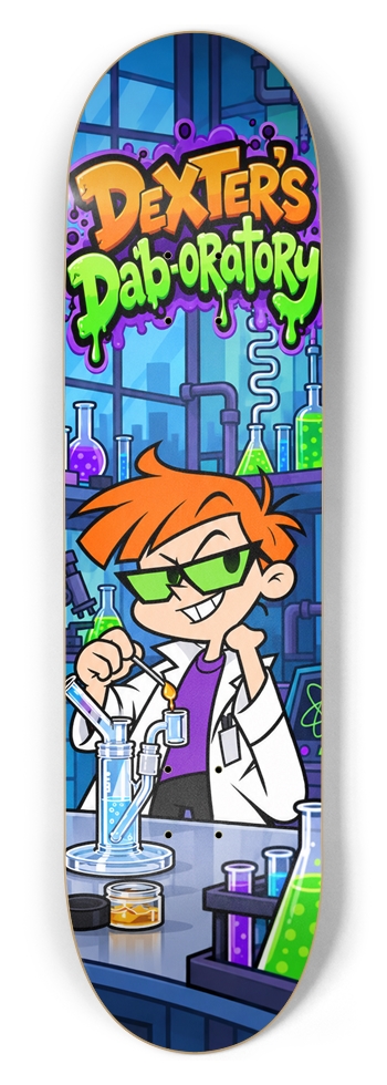 Dexters Dab-oratory Deck | Dexters Laboratory 8-1/2 Skateboard Deck