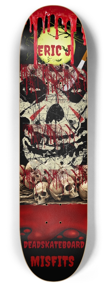 ERIC J PRO DEADSKATEBOARD MISFITS 8 Inch Skateboard Deck