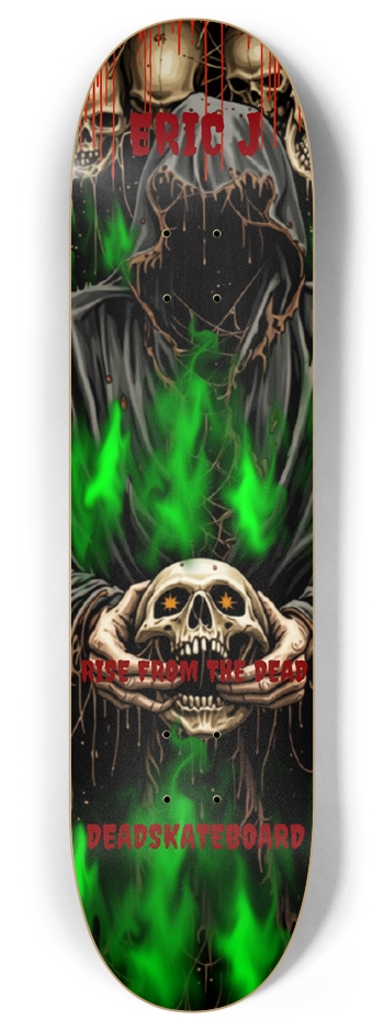 ERIC J PRO DEADSKATEBOARD RISE FROM THE DEAD 8 Inch Skateboard Deck