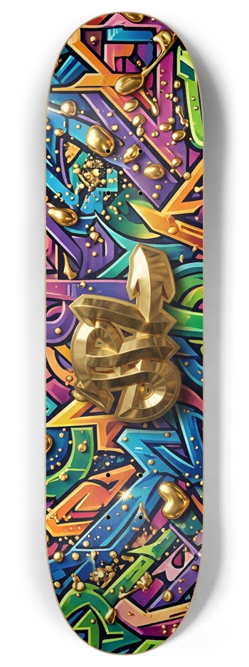 JPL World Stage Edition "Neon Rush" 8 Inch Skateboard Deck