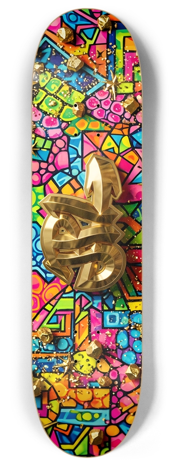 JPL World Stage Edition "Flashy" 8 Inch Skateboard Deck