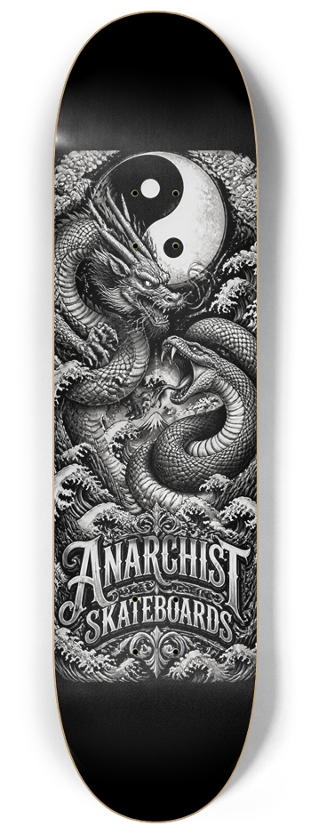 Ying Yang 8-1/4 Skateboard Deck