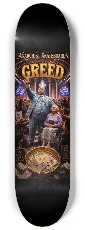 Greed 8-1/4 Skateboard Deck