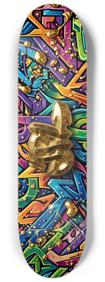 JPL World Stage Edition " Neon Rush" 8-1/4 Skateboard Deck