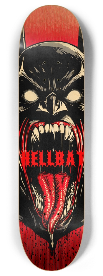 BATWISE BAMBOO HELL BAT DECK 01 8 Inch Skateboard Deck