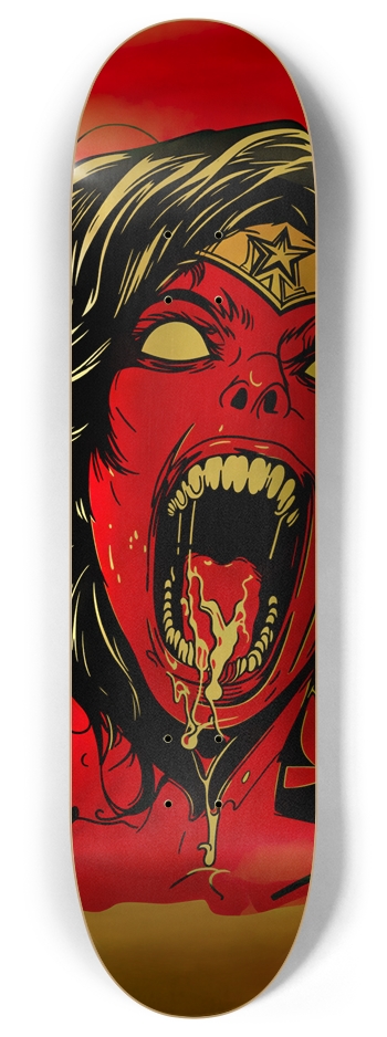 BATWISE BAMBOO WONDER ZOMBIE DECK 03 LIMITED GOLD LEAF 8 Inch Skateboard Deck