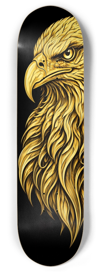MBS Animal Gold Black Eagle head Expanded II Twin Tail 8.375