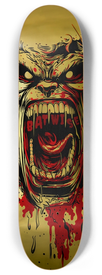 BATWISE BAMBOO RAGE ME 01 GOLD FOIL LIMITED 8 Inch Skateboard Deck