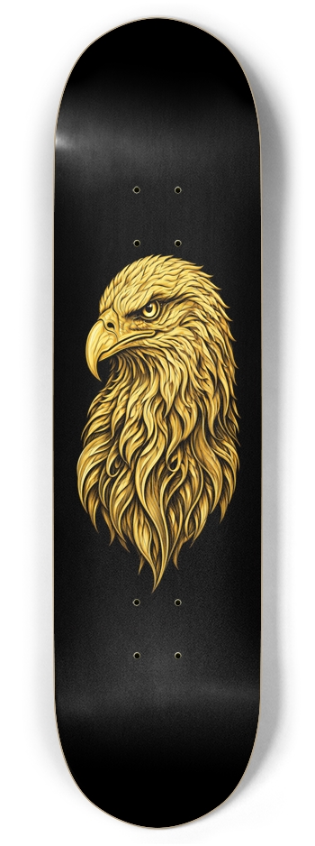 MBS Animal Gold Black Eagle head Twin Twin Tail 8.375