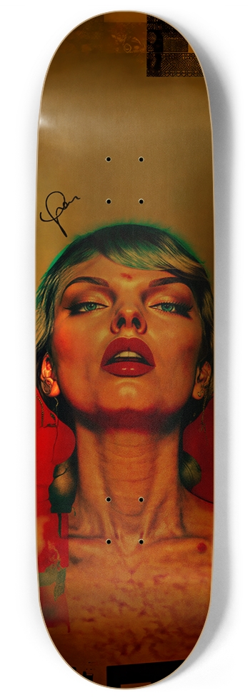 AMAYA TOTALLY TAYLOR ERAS TOUR LIMITED DECK 02 SIGNED 9 Inch Skateboard