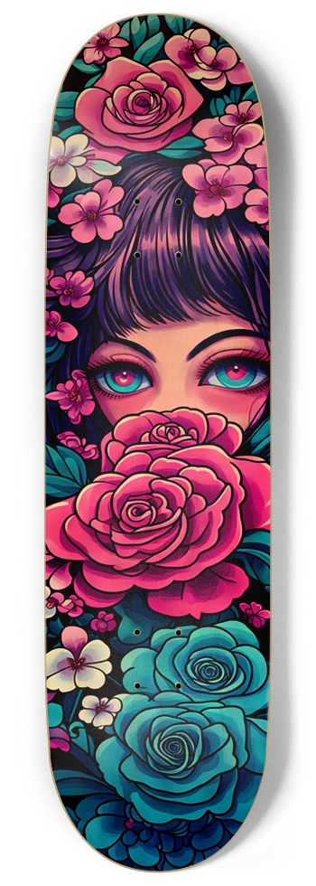 AMAYA X JAPAN CHERRY KATSU GIRL DECK 001 ALL NATURAL WOOD