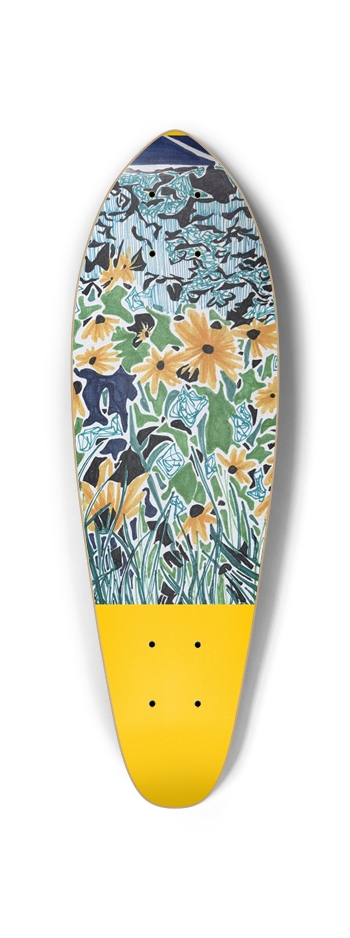 Floral on mute Skateboard
