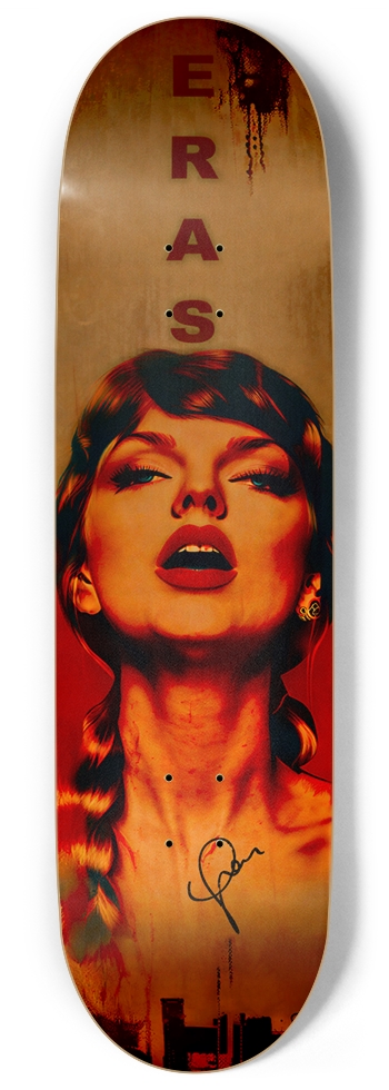 AMAYA TOTALLY TAYLOR ERAS TOUR LIMITED DECK 08 SIGNED 9 Inch Skateboard